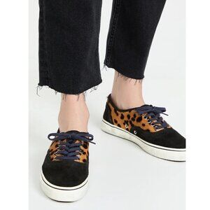Re/Done 70s Low Top Skate Sneakers in Leopard Calf Hair New with box dust bag